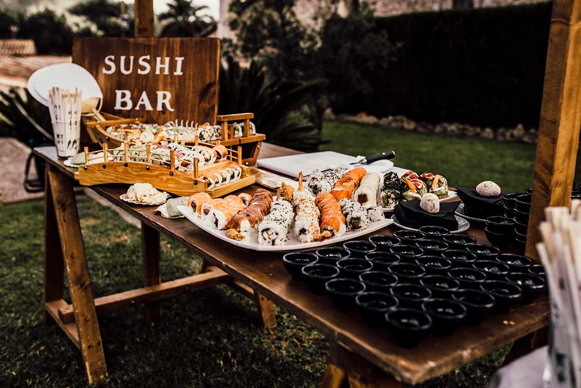 "ALT"reportaje de boda en mallorca sushi