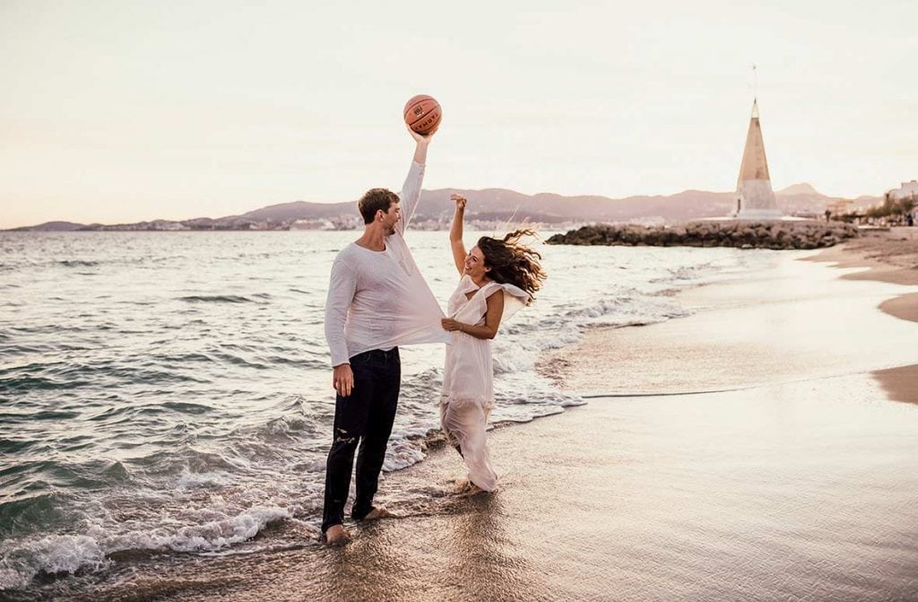 "ALT"fotografía de boda Mallorca basket