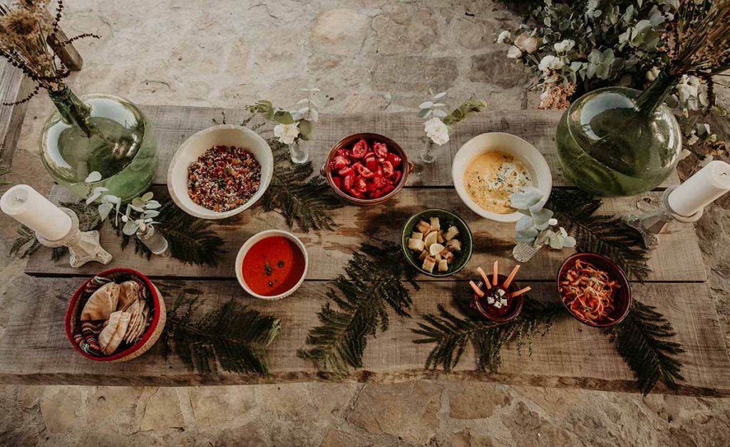 "ALT"editorial de boda en Mallorca catering"
