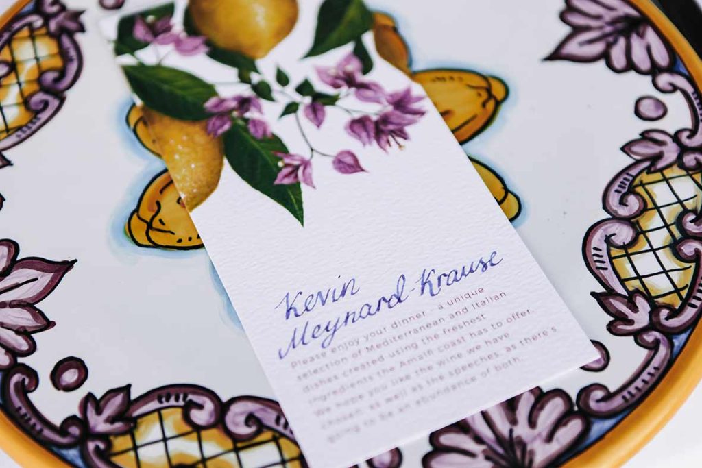 "ALT"fotógrafo de boda en Amalfi invitación nombre"