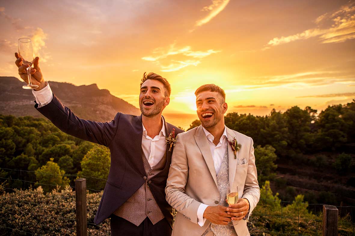 "ALT"fotografía de bodas Mallorca colores"