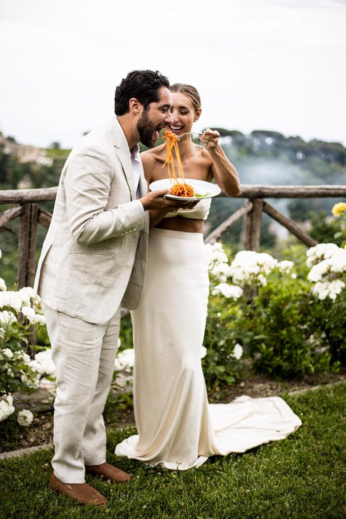 "ALT"boda en la costa amalfitana spaguetti"