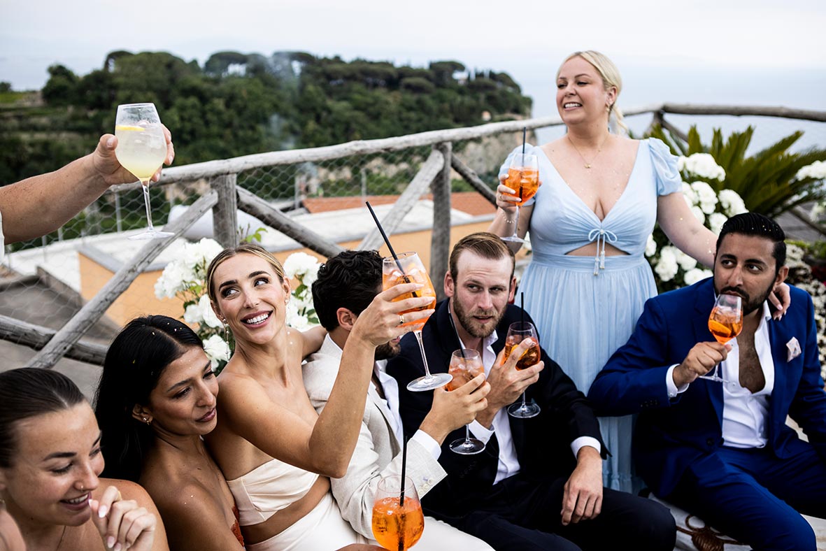 "ALT"boda en la costa amalfitana amigos"
