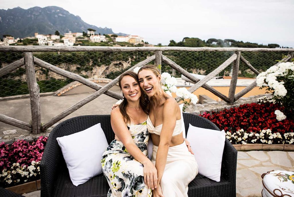 "ALT"boda en la costa amalfitana junto a mejor amiga"