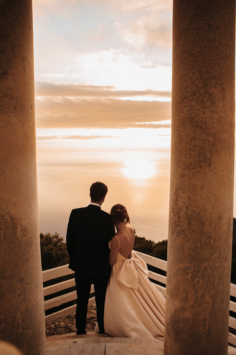 "ALT"boda en son marroig deia mallorca viend la puesta de sol"