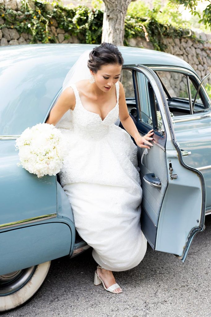 "ALT"boda coreana en finca comassema mallorca coche bajada"