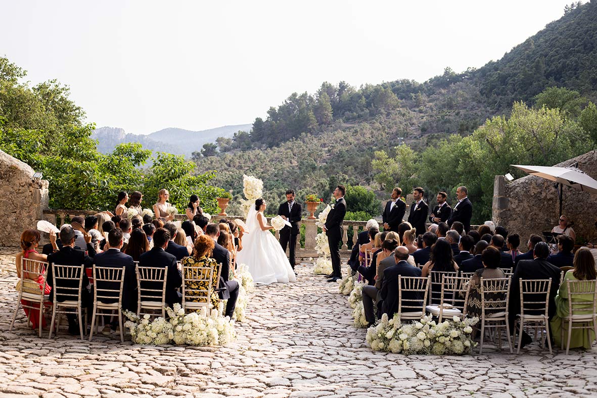 "ALT"boda coreana en finca comassema mallorca vista de la ceremonia"