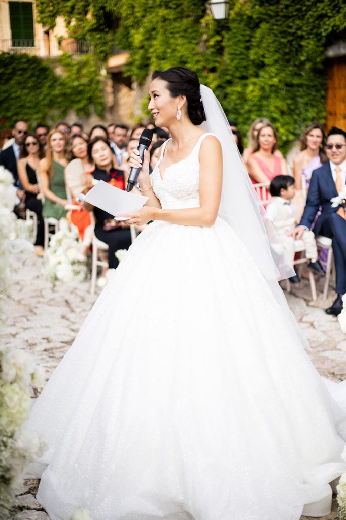 "ALT"boda coreana en finca comassema mallorca momento votos novia"