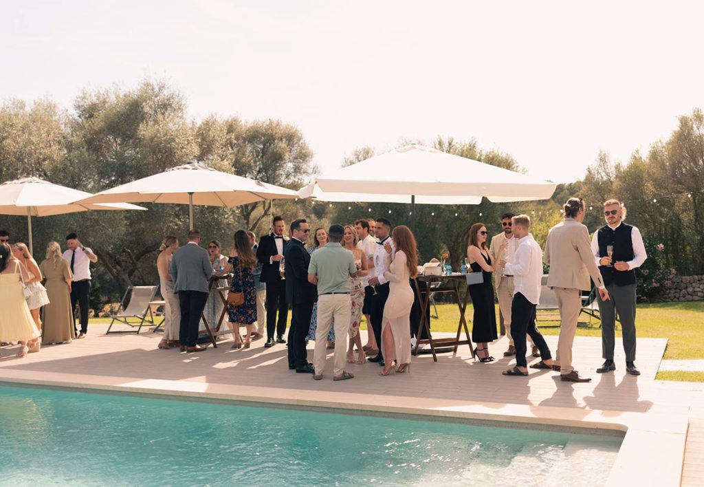 luxury wedding venue in Mallorca Las Barracas cocktail pool